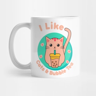 I Like Cats & Bubble Tea Mug